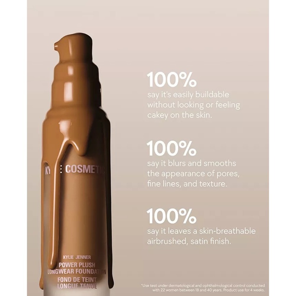Kylie Cosmetics Power Plush Longwear Foundation-2.5 W - Picture 8 of 9